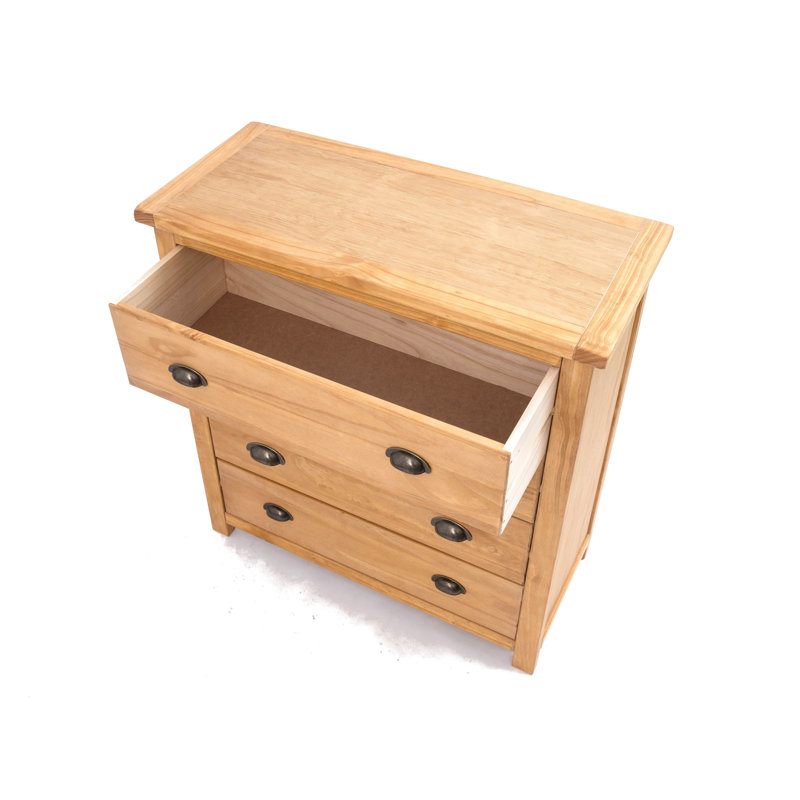 Sarkar 90cm W 4 - Drawer Chest of Drawers