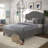 Herning Upholstered Slat Bed With Curved Headboard - Queen Size-100095264
