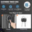 Coffre-fort pour 2 fusils, coffre-fort avec verrou, clavier numérique et tablette amovible