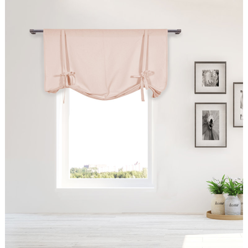 Hardesty Cotton Room Darkening Curtain Single Panel, Blush