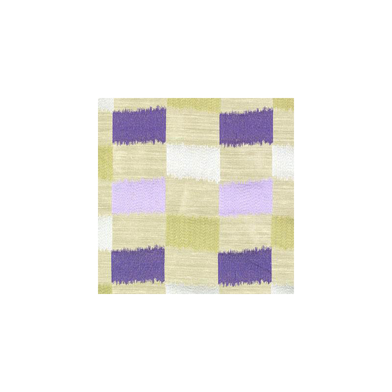 Tissu brodé Barton, Mauve / sauge
