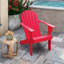 Chaise de patio Adirondack avec dossier haut inclinable et accoudoirs larges -1503460527