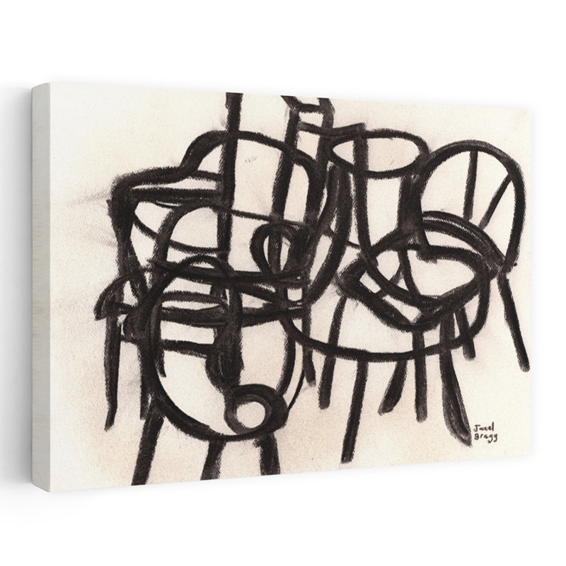 Art contemporain contemporain, H 12 po x l 18 po
