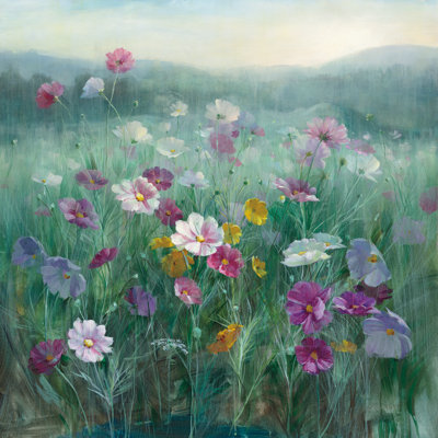 Cosmos At Dawn by Danhui Nai - Wrapped Canvas Painting