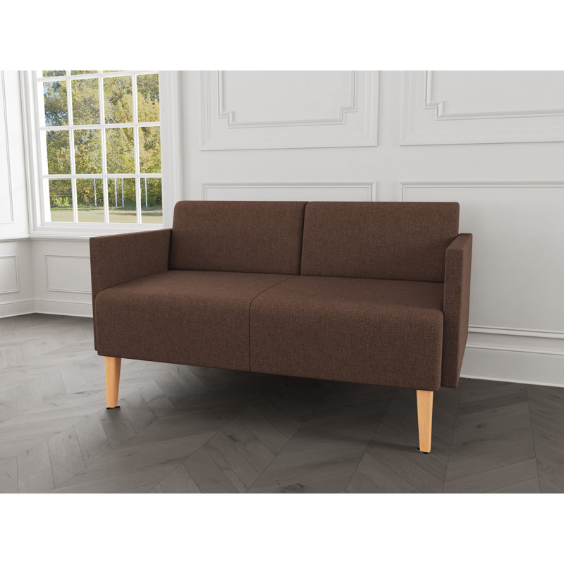 Causeuse de réception Luxe Lounge, Bois naturel, Café Archetype