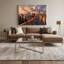 Art mural sur toile brun avec villes de Rome en Italie-2082971426