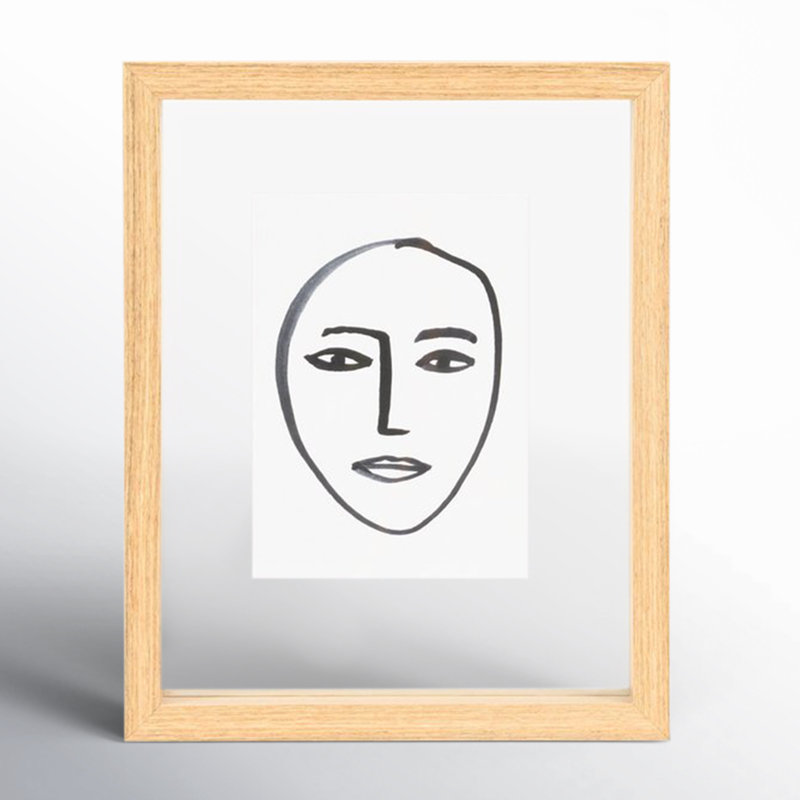 Luiz Wood Floater Picture Frame, 6" x 8", Natural