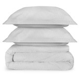 Stripes Dusty Blue King Duvet Set 200TC
