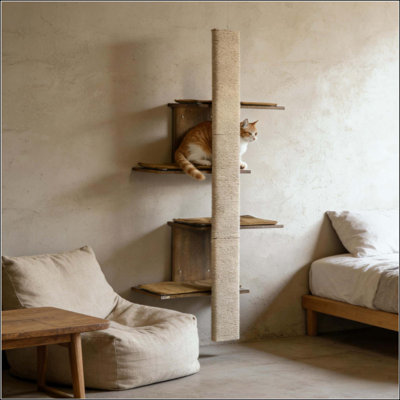 Étagère murale pour chat 4 couches