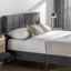 Cardington Upholstered Bed Frame with Square Tufted Headboard-478744806