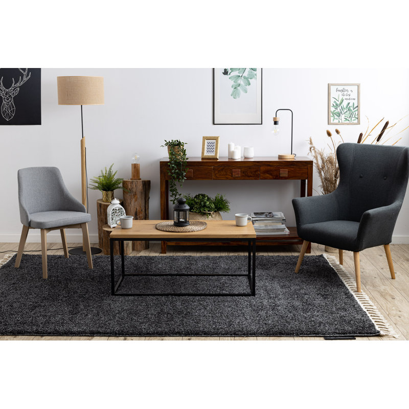 Berber Solid Colour Area Rug, Rectangle 180 x 270cm