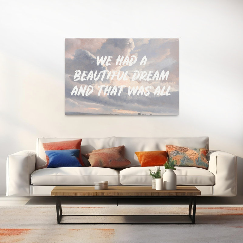 Citation de rêve et éthérée, paysage paisible et serein, affiche murale nature, H 40 po x l 60 po