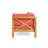 BRAVA X-BACK RIGHT CORNER BENCH, RED