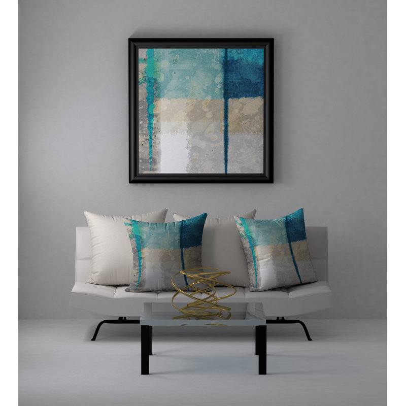 Coussin décoratif carré immaculée Euphation, 20 po x 20 po