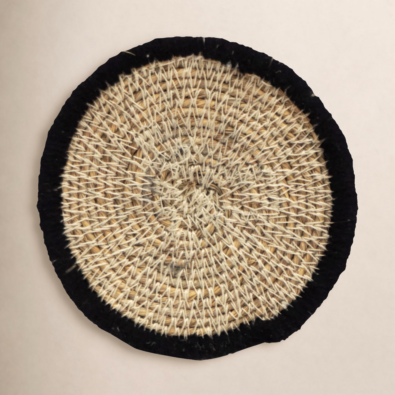 Cork Round 1 Piece Coaster, Black