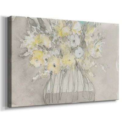 Fleurs rétro II - Cavas enveloppés de galerie
