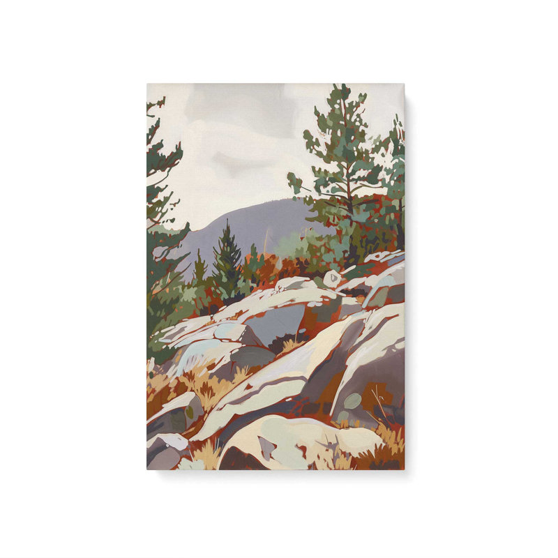 Impression sur toile Rocky Mountain View II, Toile tendue, H 18 po x l 12 po x P 1,25 po