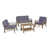 Gray Frame/Dark Gray Cushion selected