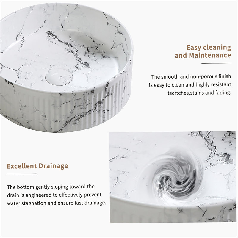 Lavabo rond, vasque pour salle de bain