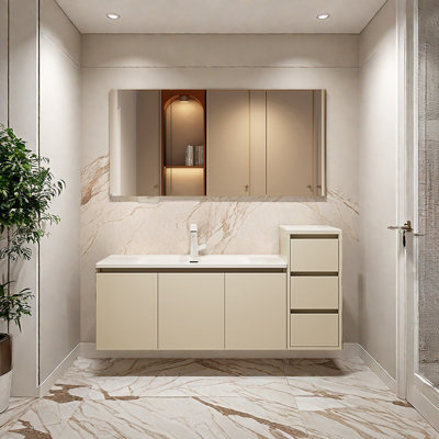 Armoire de salle de bain simple et luxueuse