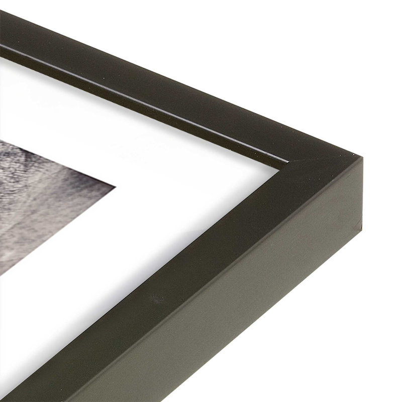 «Wise Gaze Print», dans un cadre,, H 25 po x l 19 po x P 1,25 po, Cadre noir satiné