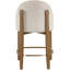 Tabouret de comptoir rembourré en tissu Maud-121555369