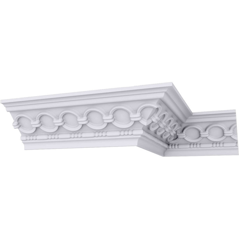 Moulure couronnée Endurathane Foster, H 3 1/8 po x P 3 1/8 po x F 4 1/4 po x L 94 1/2 po, (répétition 1 7/8 po), apprêtée en usine