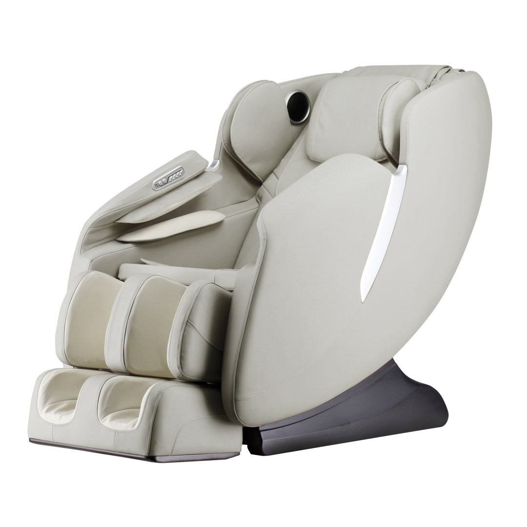 Faux Leather Heated Massage Chair Inbox Zero 