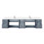 84 po X P 22 po Meuble-lavabo double D 4 portes avec comptoir en marbre et robinet-1504740772