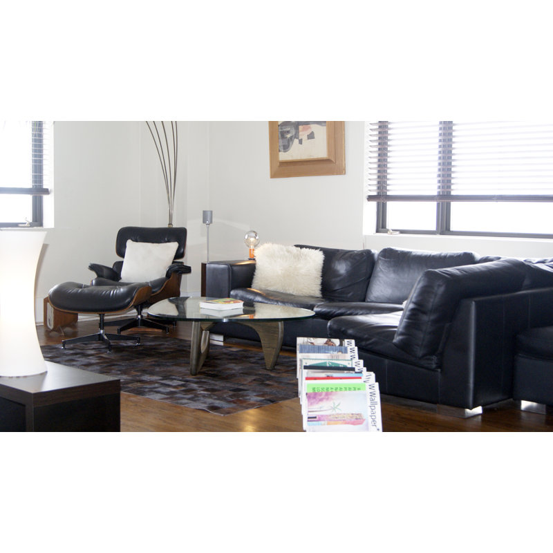 Tapis chocolat en peau de vache Aayush