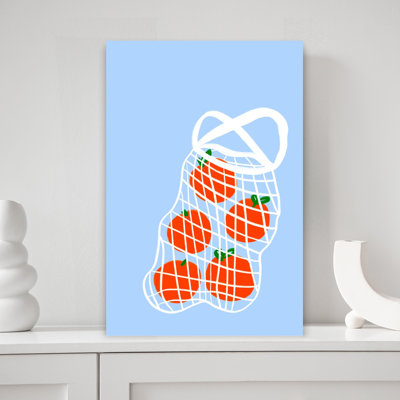 «Oranges in Bag Vibrant Fruit», art mural