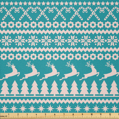 Alegandra Trees, Stars, Reindeer Multi-Purpose Fabric