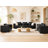 Configurable Vegan Leather Living Room Set-548565093