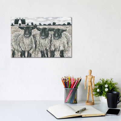 " Three Sheep " Oil Painting