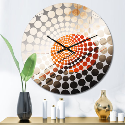 Urraca - Horloge murale abstraite Mid-Century