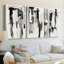 ABSTRACT Series DCC-III - Toile tendue sur mesure - 3 pièces-1864218807
