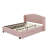 Queen Size Upholstered Platform Bed With Wingback Headboard, Trundle And Drawers-2005472822