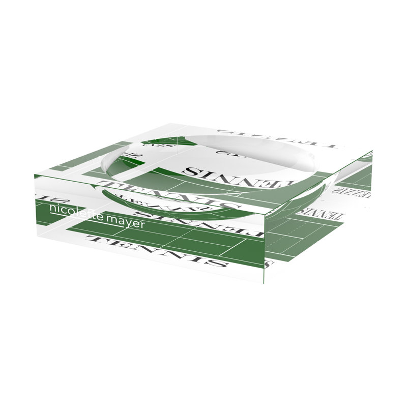 Square Geometric Decorative Tray, 6"W x 6"D x 2"H