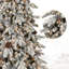 Arbre de Noël enneigé 9 pi, 1250 lumières DEL blanc chaud, 2138 pointes, 52 pin naturel, installation rapide pour les fêtes occupées