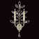 Crystal Laurel 2 - Light Candle Wall Light