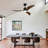 Ceiling Fan With LED Light Remote Control,Quiet DC Motor 6 Speed Levels,Adjust Height( 2 PCS Rod) Reversible Ceiling Fan-418008342-418008336-418008338