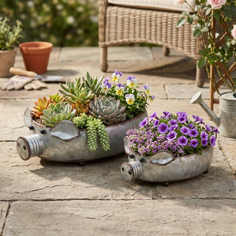Handmade Statue Planter