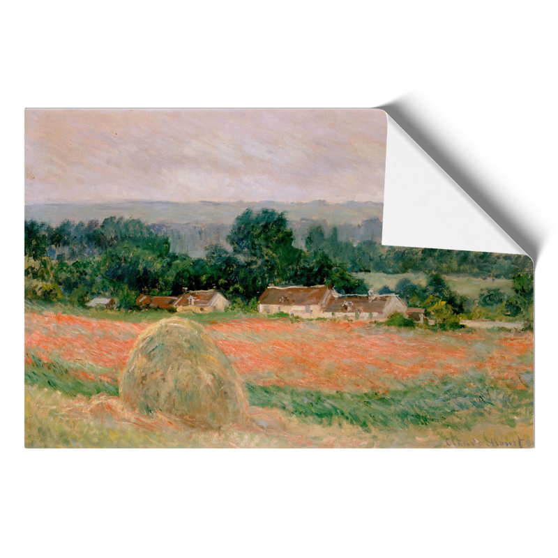 Haystack at Giverny by Claude Monet - Frameless Print, 42cm H x 59cm W x 0.1cm D