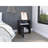Nightstand Cuarzz, One Cabinet, Black Wengue Finish-1015164677
