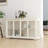 Sideboard, Modern White Kitchen Storage with Sliding Glass Doors | E1 Grade MDF | UV Finish