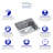 25'' L Single Bowl Stainless Steel Kitchen Sink-50145963