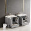 Meuble-lavabo moderne de 60 po - Portes à fermeture douce, étanches et tablettes intégrées?-1697792358
