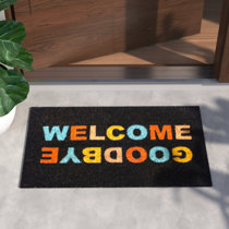 Kasper Non-Slip Outdoor Door Mat Wade Logan Mat Size: 17 W x 29 L, Color: Orange