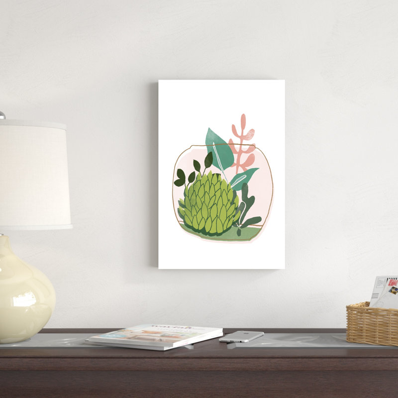 " Terrarium Cameo VI " Painting Print, 18" H x 12" W
