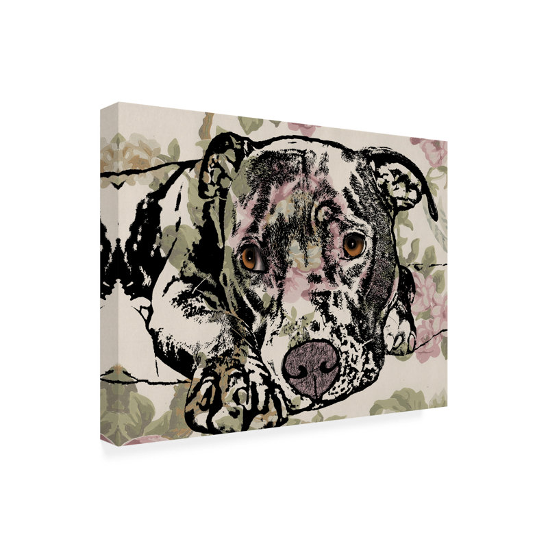 Animaux, œil latéral sur toile, H 14 po x l 19 po x P 2 po